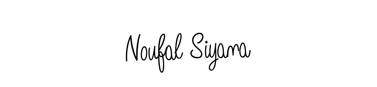 Design your own signature with our free online signature maker. With this signature software, you can create a handwritten (Angelique-Rose-font-FFP) signature for name Noufal Siyana. Noufal Siyana signature style 5 images and pictures png