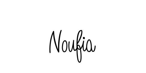 How to make Noufia name signature. Use Angelique-Rose-font-FFP style for creating short signs online. This is the latest handwritten sign. Noufia signature style 5 images and pictures png