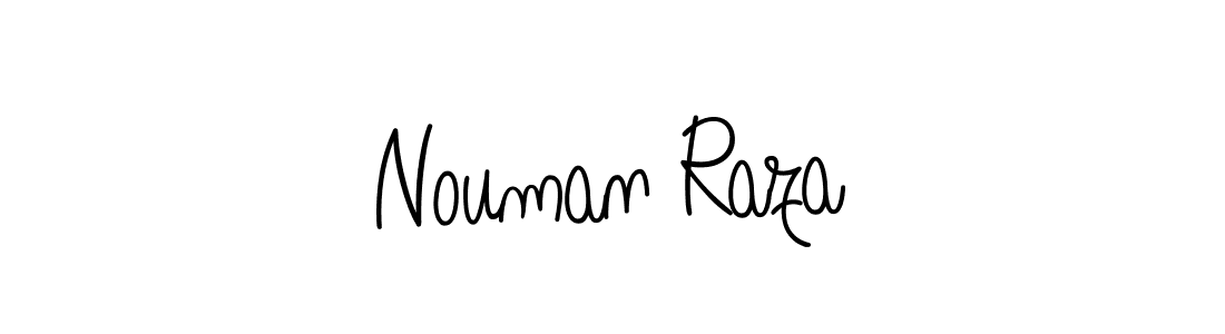 How to make Nouman Raza name signature. Use Angelique-Rose-font-FFP style for creating short signs online. This is the latest handwritten sign. Nouman Raza signature style 5 images and pictures png