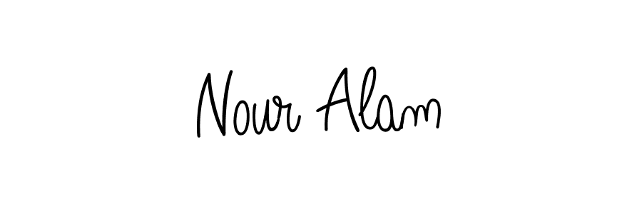 if you are searching for the best signature style for your name Nour Alam. so please give up your signature search. here we have designed multiple signature styles  using Angelique-Rose-font-FFP. Nour Alam signature style 5 images and pictures png