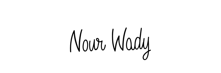 How to make Nour Wady signature? Angelique-Rose-font-FFP is a professional autograph style. Create handwritten signature for Nour Wady name. Nour Wady signature style 5 images and pictures png