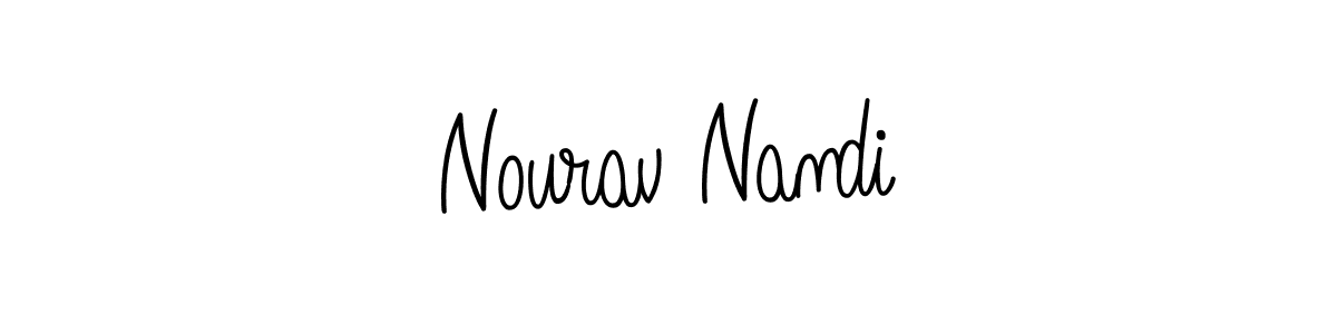 The best way (Angelique-Rose-font-FFP) to make a short signature is to pick only two or three words in your name. The name Nourav Nandi include a total of six letters. For converting this name. Nourav Nandi signature style 5 images and pictures png