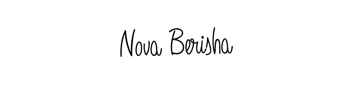 Also we have Nova Berisha name is the best signature style. Create professional handwritten signature collection using Angelique-Rose-font-FFP autograph style. Nova Berisha signature style 5 images and pictures png