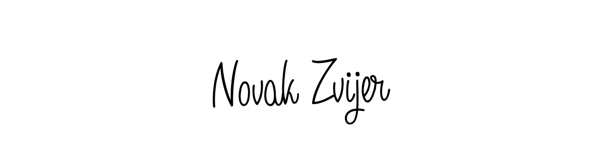 Design your own signature with our free online signature maker. With this signature software, you can create a handwritten (Angelique-Rose-font-FFP) signature for name Novak Zvijer. Novak Zvijer signature style 5 images and pictures png