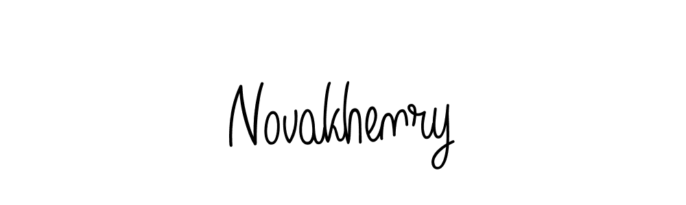 Novakhenry stylish signature style. Best Handwritten Sign (Angelique-Rose-font-FFP) for my name. Handwritten Signature Collection Ideas for my name Novakhenry. Novakhenry signature style 5 images and pictures png