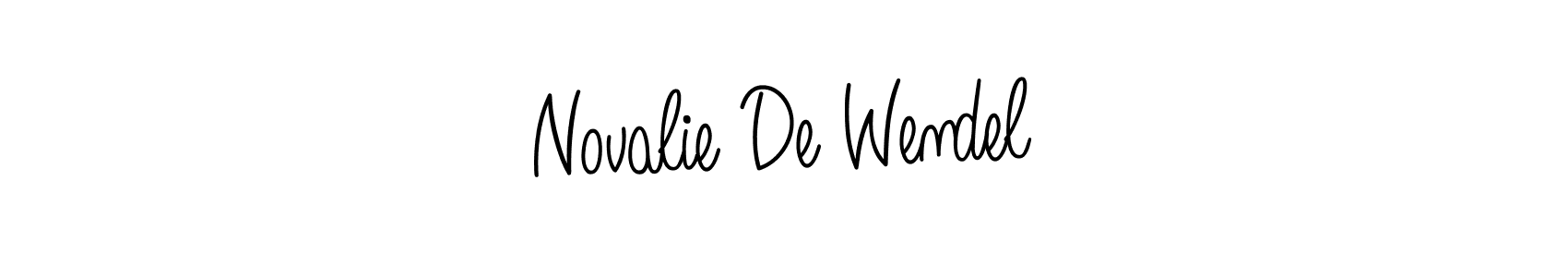 The best way (Angelique-Rose-font-FFP) to make a short signature is to pick only two or three words in your name. The name Novalie De Wendel include a total of six letters. For converting this name. Novalie De Wendel signature style 5 images and pictures png