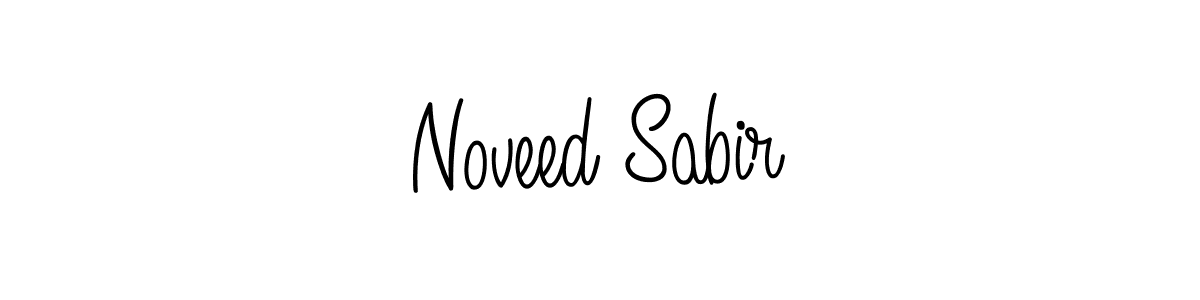 Make a beautiful signature design for name Noveed Sabir. With this signature (Angelique-Rose-font-FFP) style, you can create a handwritten signature for free. Noveed Sabir signature style 5 images and pictures png