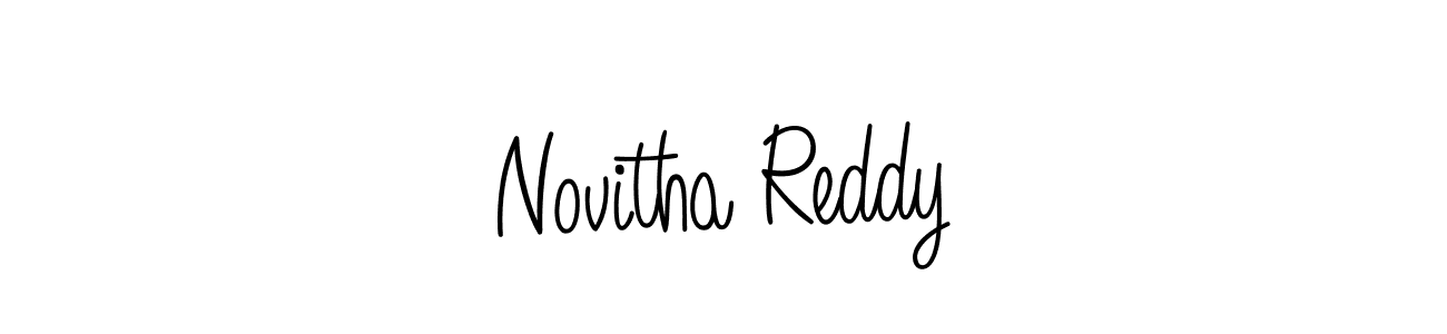 Novitha Reddy stylish signature style. Best Handwritten Sign (Angelique-Rose-font-FFP) for my name. Handwritten Signature Collection Ideas for my name Novitha Reddy. Novitha Reddy signature style 5 images and pictures png