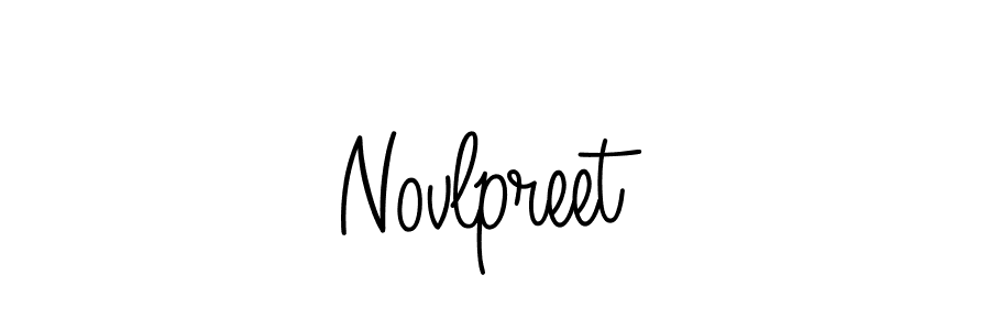 Design your own signature with our free online signature maker. With this signature software, you can create a handwritten (Angelique-Rose-font-FFP) signature for name Novlpreet. Novlpreet signature style 5 images and pictures png