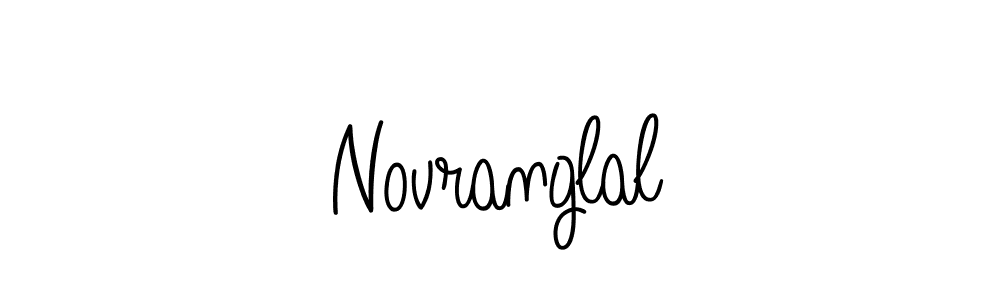 Make a beautiful signature design for name Novranglal. With this signature (Angelique-Rose-font-FFP) style, you can create a handwritten signature for free. Novranglal signature style 5 images and pictures png