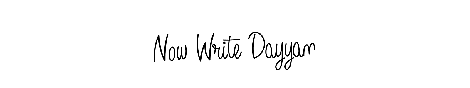 Make a beautiful signature design for name Now Write Dayyan. With this signature (Angelique-Rose-font-FFP) style, you can create a handwritten signature for free. Now Write Dayyan signature style 5 images and pictures png