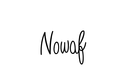 Nowaf stylish signature style. Best Handwritten Sign (Angelique-Rose-font-FFP) for my name. Handwritten Signature Collection Ideas for my name Nowaf. Nowaf signature style 5 images and pictures png