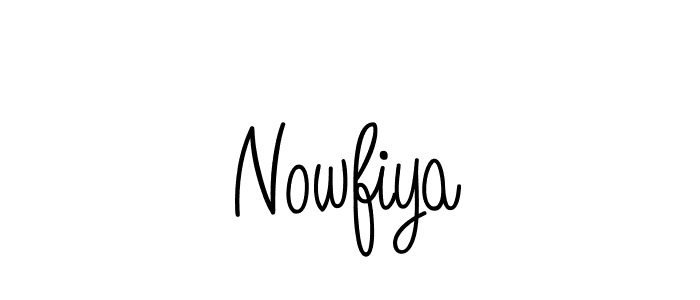 How to make Nowfiya signature? Angelique-Rose-font-FFP is a professional autograph style. Create handwritten signature for Nowfiya name. Nowfiya signature style 5 images and pictures png