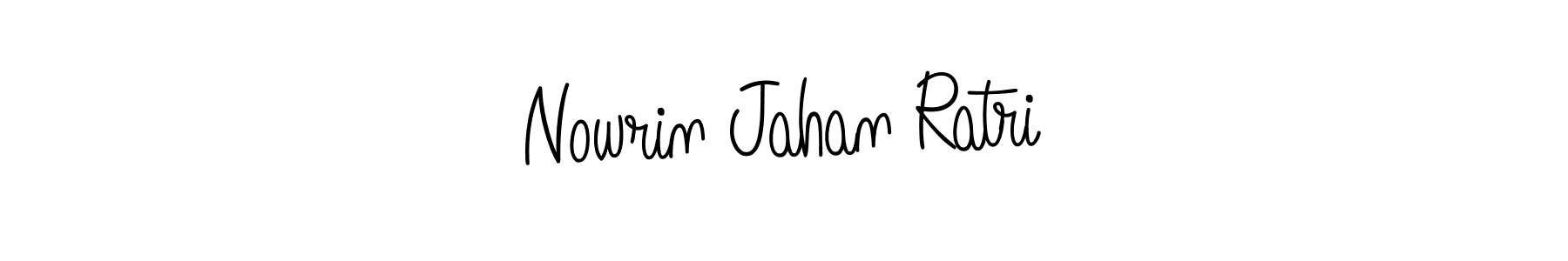 The best way (Angelique-Rose-font-FFP) to make a short signature is to pick only two or three words in your name. The name Nowrin Jahan Ratri include a total of six letters. For converting this name. Nowrin Jahan Ratri signature style 5 images and pictures png