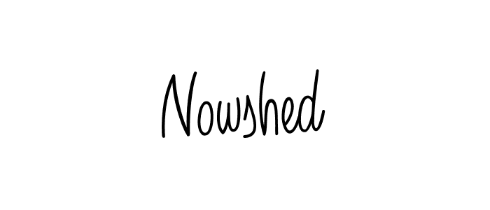 How to Draw Nowshed signature style? Angelique-Rose-font-FFP is a latest design signature styles for name Nowshed. Nowshed signature style 5 images and pictures png