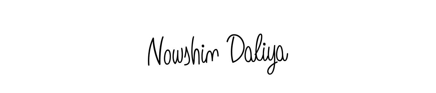 Make a short Nowshin Daliya signature style. Manage your documents anywhere anytime using Angelique-Rose-font-FFP. Create and add eSignatures, submit forms, share and send files easily. Nowshin Daliya signature style 5 images and pictures png