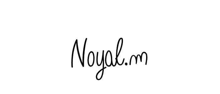 Once you've used our free online signature maker to create your best signature Angelique-Rose-font-FFP style, it's time to enjoy all of the benefits that Noyal.m name signing documents. Noyal.m signature style 5 images and pictures png