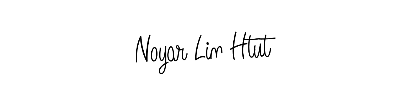 Use a signature maker to create a handwritten signature online. With this signature software, you can design (Angelique-Rose-font-FFP) your own signature for name Noyar Lin Htut. Noyar Lin Htut signature style 5 images and pictures png