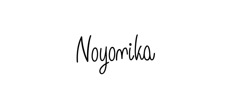 Make a beautiful signature design for name Noyonika. With this signature (Angelique-Rose-font-FFP) style, you can create a handwritten signature for free. Noyonika signature style 5 images and pictures png