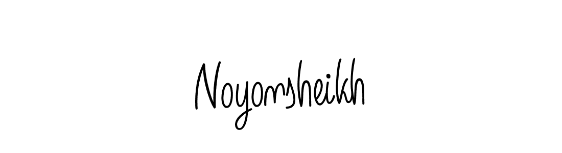 Check out images of Autograph of Noyonsheikh name. Actor Noyonsheikh Signature Style. Angelique-Rose-font-FFP is a professional sign style online. Noyonsheikh signature style 5 images and pictures png