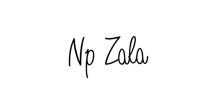 Create a beautiful signature design for name Np Zala. With this signature (Angelique-Rose-font-FFP) fonts, you can make a handwritten signature for free. Np Zala signature style 5 images and pictures png