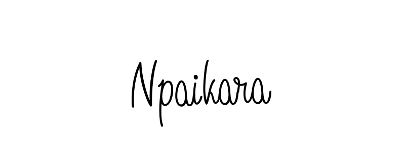 Create a beautiful signature design for name Npaikara. With this signature (Angelique-Rose-font-FFP) fonts, you can make a handwritten signature for free. Npaikara signature style 5 images and pictures png