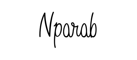 Looking for an artistic signature for Nparab? The Angelique-Rose-font-FFP calligraphy style gives a sophisticated flow suitable for business cards and emails. Nparab signature style 5 images and pictures png