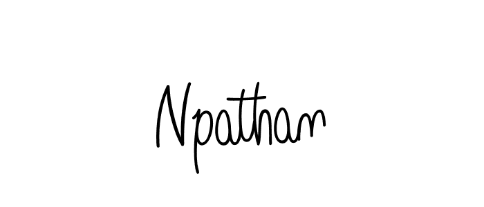 Use a signature maker to create a handwritten signature online. With this signature software, you can design (Angelique-Rose-font-FFP) your own signature for name Npathan. Npathan signature style 5 images and pictures png