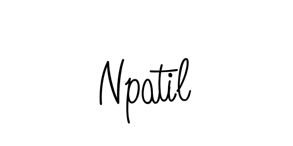 You should practise on your own different ways (Angelique-Rose-font-FFP) to write your name (Npatil) in signature. don't let someone else do it for you. Npatil signature style 5 images and pictures png