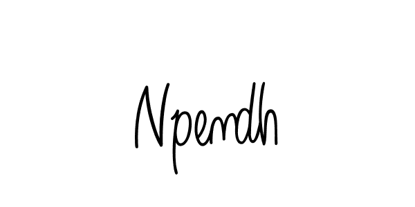 Npendh stylish signature style. Best Handwritten Sign (Angelique-Rose-font-FFP) for my name. Handwritten Signature Collection Ideas for my name Npendh. Npendh signature style 5 images and pictures png