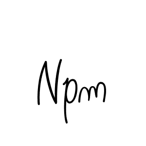 The best way (Angelique-Rose-font-FFP) to make a short signature is to pick only two or three words in your name. The name Npm include a total of six letters. For converting this name. Npm signature style 5 images and pictures png