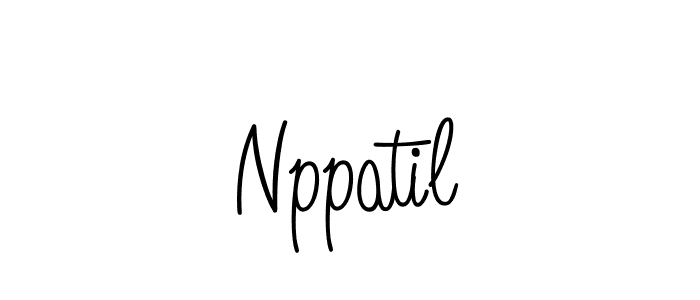 Use a signature maker to create a handwritten signature online. With this signature software, you can design (Angelique-Rose-font-FFP) your own signature for name Nppatil. Nppatil signature style 5 images and pictures png