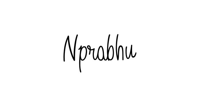 Nprabhu stylish signature style. Best Handwritten Sign (Angelique-Rose-font-FFP) for my name. Handwritten Signature Collection Ideas for my name Nprabhu. Nprabhu signature style 5 images and pictures png