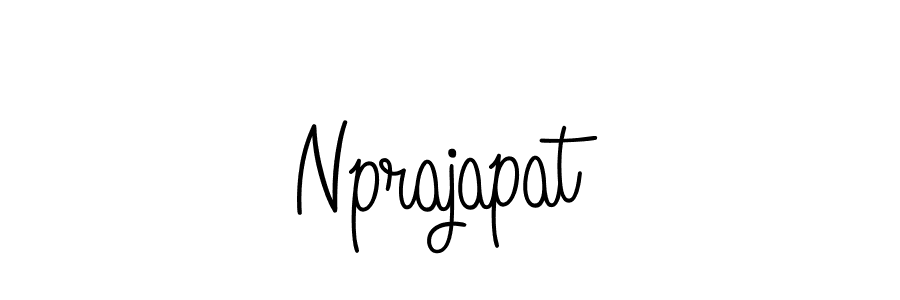 Use a signature maker to create a handwritten signature online. With this signature software, you can design (Angelique-Rose-font-FFP) your own signature for name Nprajapat. Nprajapat signature style 5 images and pictures png