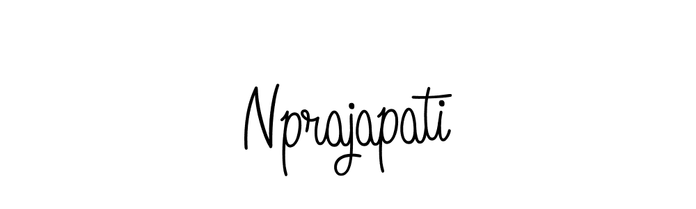 How to make Nprajapati signature? Angelique-Rose-font-FFP is a professional autograph style. Create handwritten signature for Nprajapati name. Nprajapati signature style 5 images and pictures png