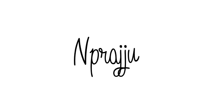 Use a signature maker to create a handwritten signature online. With this signature software, you can design (Angelique-Rose-font-FFP) your own signature for name Nprajju. Nprajju signature style 5 images and pictures png