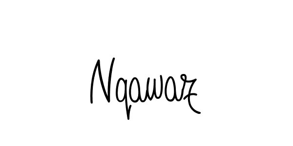 Design your own signature with our free online signature maker. With this signature software, you can create a handwritten (Angelique-Rose-font-FFP) signature for name Nqawaz. Nqawaz signature style 5 images and pictures png