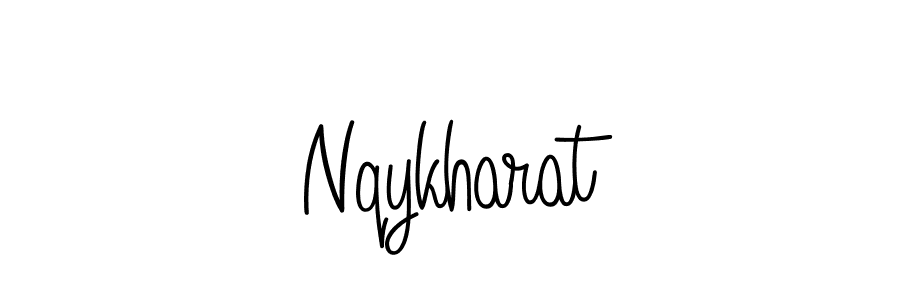 How to Draw Nqykharat signature style? Angelique-Rose-font-FFP is a latest design signature styles for name Nqykharat. Nqykharat signature style 5 images and pictures png