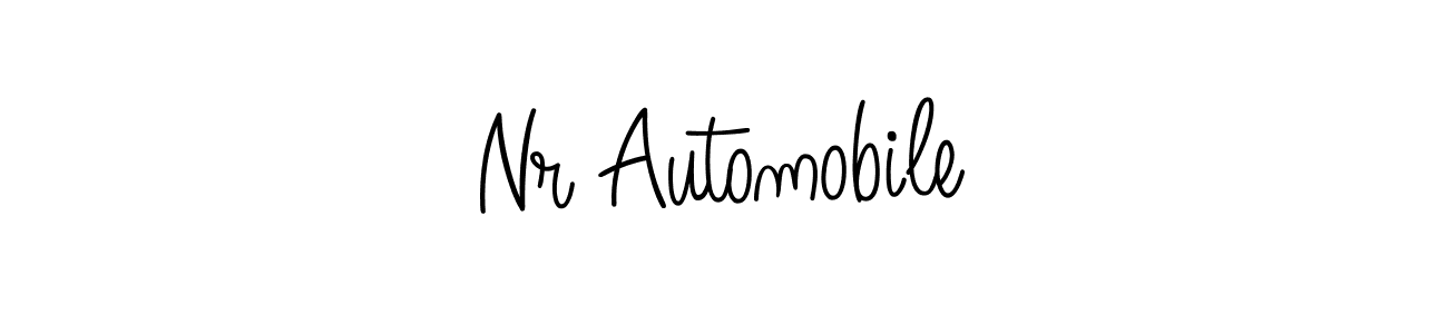 The best way (Angelique-Rose-font-FFP) to make a short signature is to pick only two or three words in your name. The name Nr Automobile include a total of six letters. For converting this name. Nr Automobile signature style 5 images and pictures png
