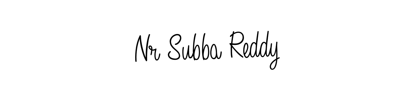 Make a short Nr Subba Reddy signature style. Manage your documents anywhere anytime using Angelique-Rose-font-FFP. Create and add eSignatures, submit forms, share and send files easily. Nr Subba Reddy signature style 5 images and pictures png