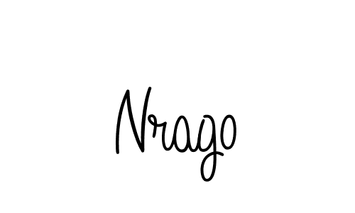 You should practise on your own different ways (Angelique-Rose-font-FFP) to write your name (Nrago) in signature. don't let someone else do it for you. Nrago signature style 5 images and pictures png