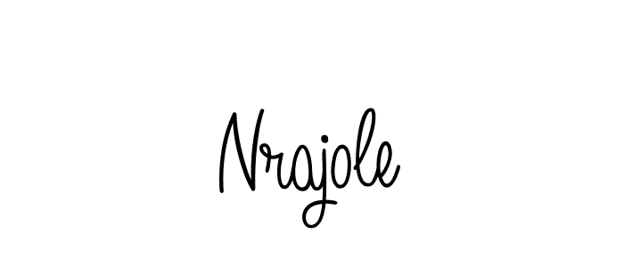 The best way (Angelique-Rose-font-FFP) to make a short signature is to pick only two or three words in your name. The name Nrajole include a total of six letters. For converting this name. Nrajole signature style 5 images and pictures png