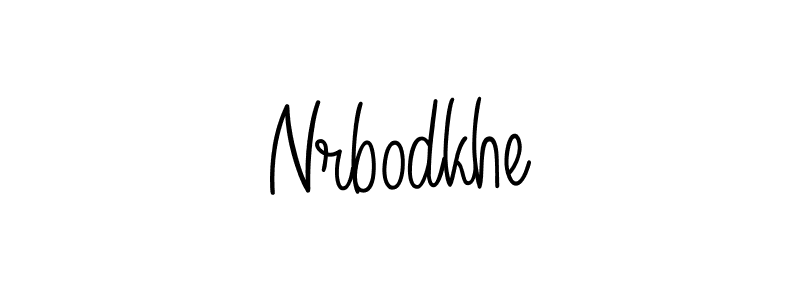 Create a beautiful signature design for name Nrbodkhe. With this signature (Angelique-Rose-font-FFP) fonts, you can make a handwritten signature for free. Nrbodkhe signature style 5 images and pictures png