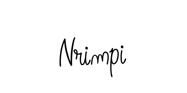 Design your own signature with our free online signature maker. With this signature software, you can create a handwritten (Angelique-Rose-font-FFP) signature for name Nrimpi. Nrimpi signature style 5 images and pictures png