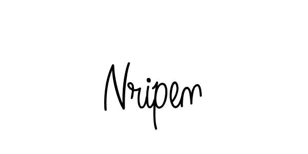Similarly Angelique-Rose-font-FFP is the best handwritten signature design. Signature creator online .You can use it as an online autograph creator for name Nripen. Nripen signature style 5 images and pictures png