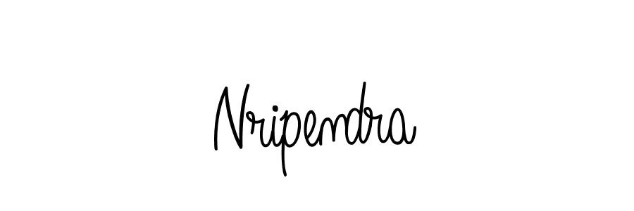 Nripendra stylish signature style. Best Handwritten Sign (Angelique-Rose-font-FFP) for my name. Handwritten Signature Collection Ideas for my name Nripendra. Nripendra signature style 5 images and pictures png