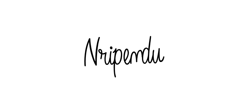 if you are searching for the best signature style for your name Nripendu. so please give up your signature search. here we have designed multiple signature styles  using Angelique-Rose-font-FFP. Nripendu signature style 5 images and pictures png