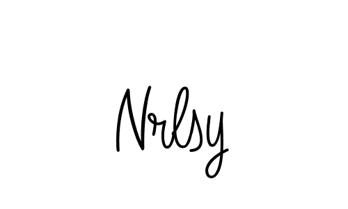 Design your own signature with our free online signature maker. With this signature software, you can create a handwritten (Angelique-Rose-font-FFP) signature for name Nrlsy. Nrlsy signature style 5 images and pictures png