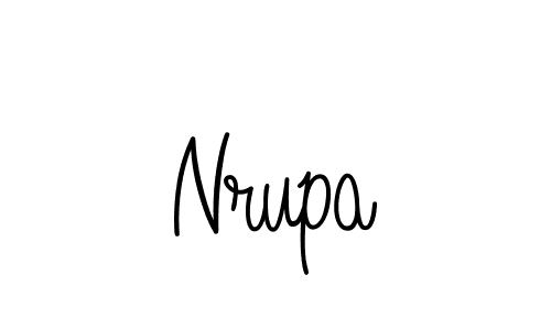 The best way (Angelique-Rose-font-FFP) to make a short signature is to pick only two or three words in your name. The name Nrupa include a total of six letters. For converting this name. Nrupa signature style 5 images and pictures png