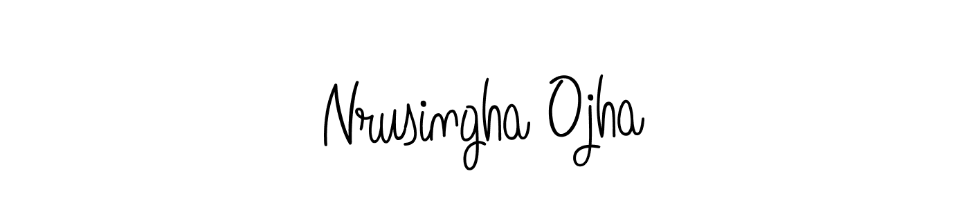 Create a beautiful signature design for name Nrusingha Ojha. With this signature (Angelique-Rose-font-FFP) fonts, you can make a handwritten signature for free. Nrusingha Ojha signature style 5 images and pictures png